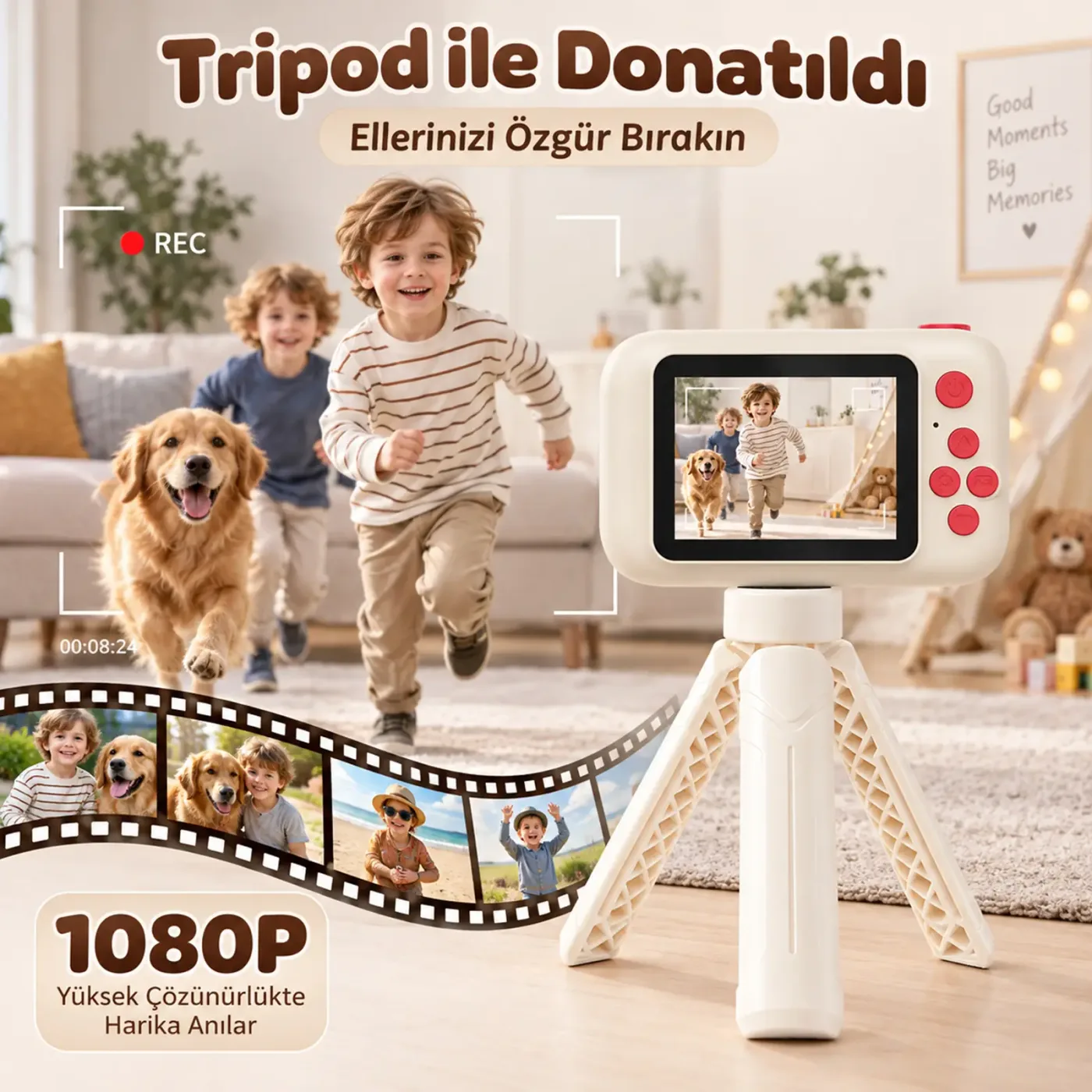 Bix Kids X101 Full HD 1080P 2.4” Ekranlı Kamerası — görsel 5