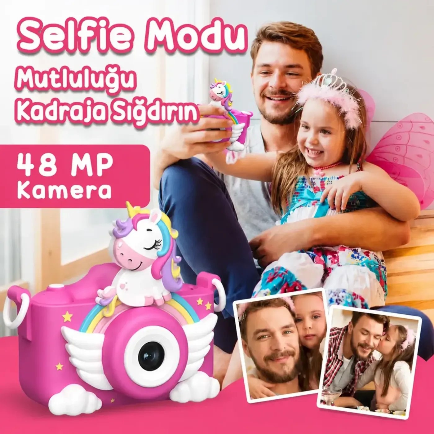 Bix Kids X2HD Çocuk Dijital Fotoğraf Makinesi 1080P HD — görsel 6
